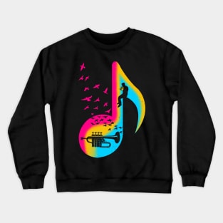 Music Piccolo Trumpet Crewneck Sweatshirt